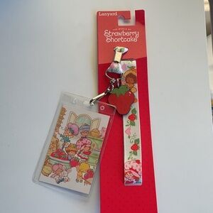 Strawberry Shortcake Lanyard with ID Holder